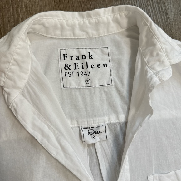 Frank And Eileen 100% Organic Cotton Rory White Maxi Shirt Dress Size XS - Picture 3 of 13